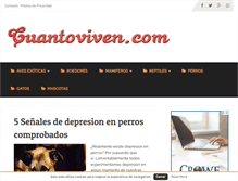 Tablet Screenshot of cuantoviven.com